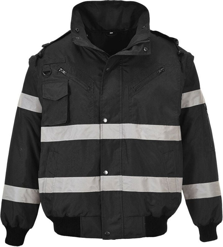 Bomberjacke Iona 4-in-1 Schwarz XL