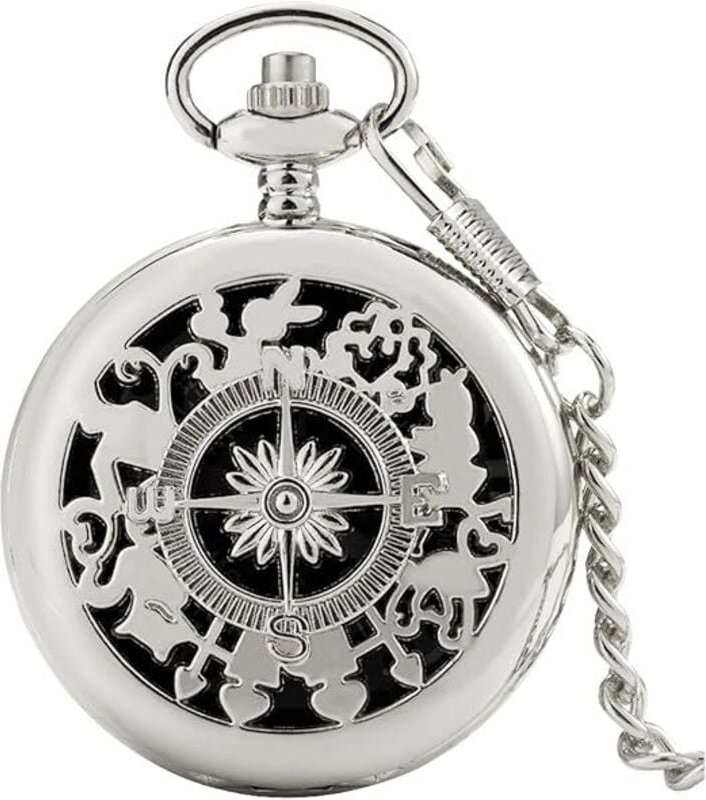 Klassischer Kompass mit leuchtenden Zahlen, Vintage-Kompass, Wanderkompass, Überlebenskompass, Outdoor-Navigationskompas...