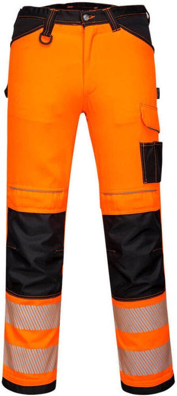 Leichter, dehnbarer Hochsichtbarkeits-Overall PW3 Orange/Schwarz S - FR(40) - UK(32)