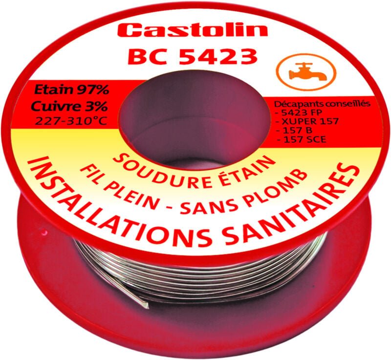 Spule BC5423 - bleifre Weichlötenlegierung Zinn/Kupfer 3% Ø2 - 500g