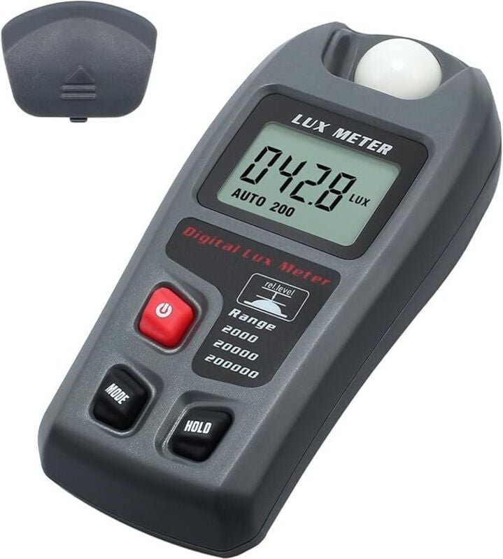 Shining House - Digitales Lux-Messgerät, Lux-Messgerät, digitales Taschenfotometer, Beleuchtungsstärke, digitales LCD-Be...