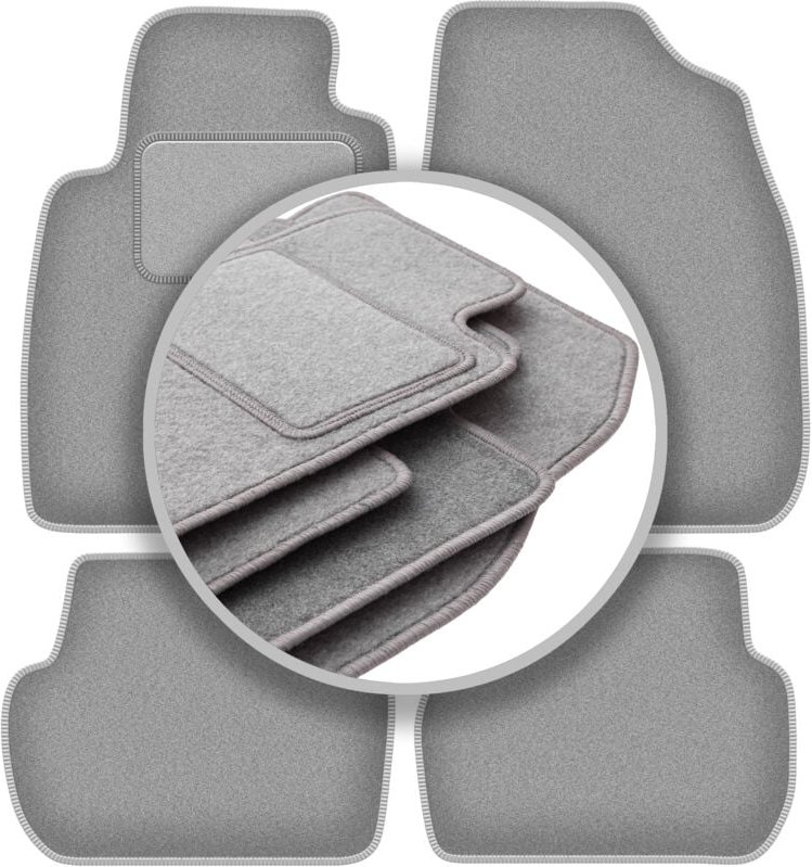 Graue Automatten für: Toyota Starlet P9 Fließheck (1996-1999)