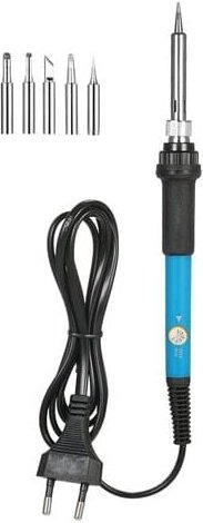 Aiperq - Lötkolben mit einstellbarer Temperatur, 60 w, + 5 kleine Lötspitzen, europäischer Standard, 220 v