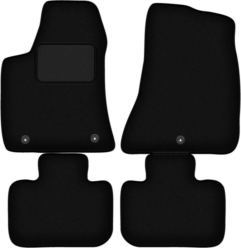 Schwarze Velours-Fußmatten für: Dodge Charger LD Coupé (2011-2020)