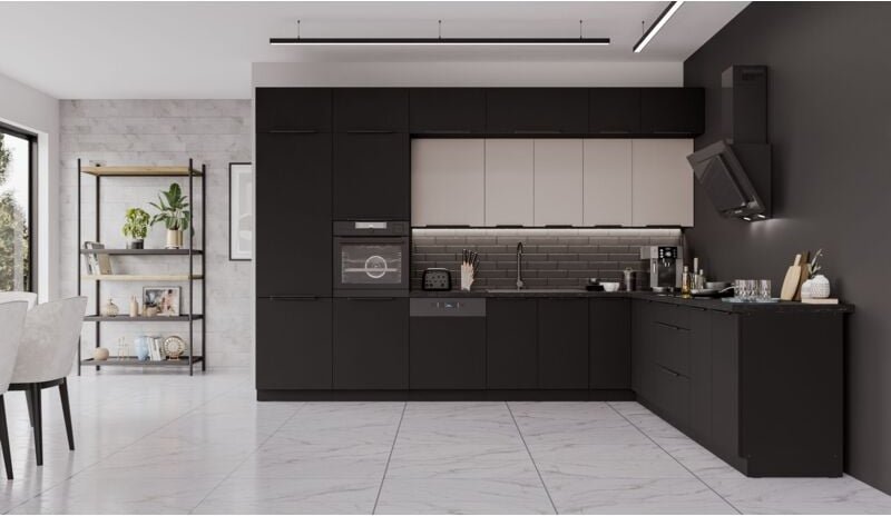 Küchen Preisbombe - Winkelküche siena + arona 350x290 cm Küchenzeile Eckküche Küche xl Stauraum