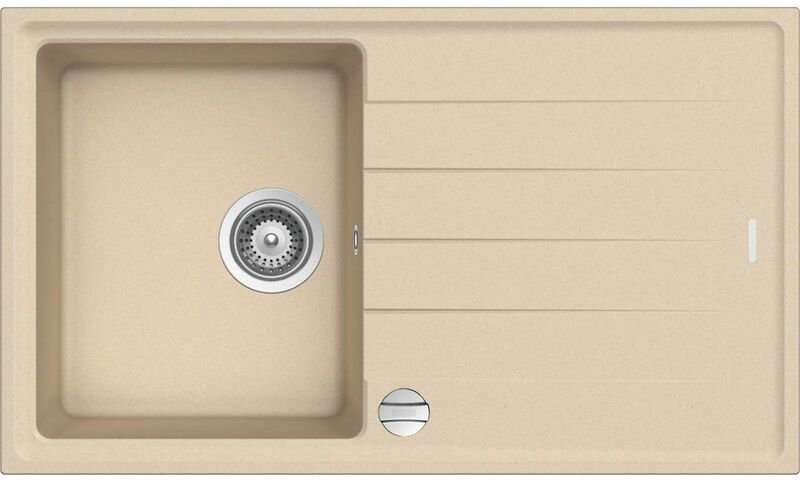 Keenberk - Granitspüle Victory S780.80 - Creme, ab 45er Unterschrank, 78 x 50 cm