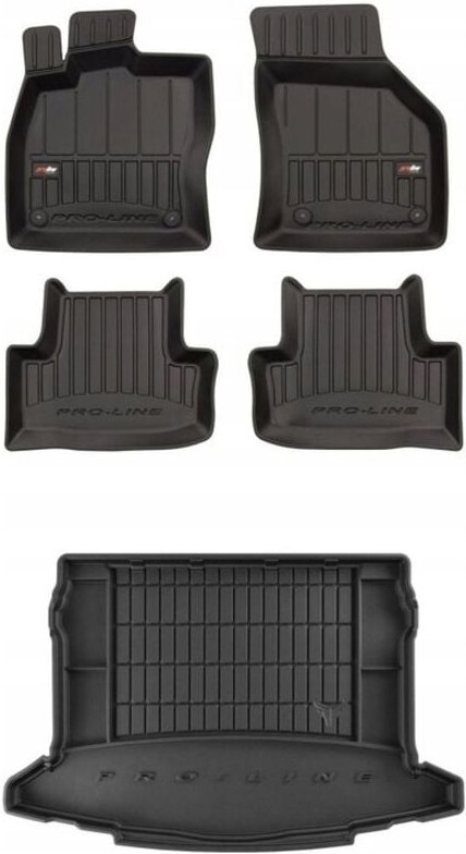 SET 3D Gummimatten Skoda Karoq ab 2017-d zw