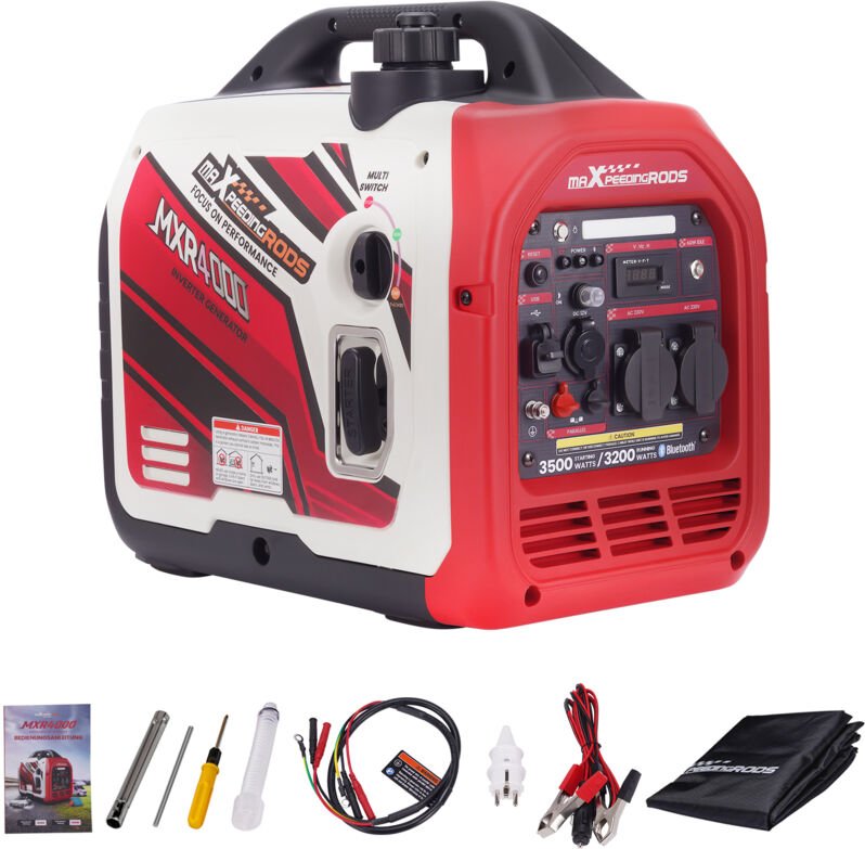 Maxpeedingrods - Inverter Stromerzeuger Generator Benzin 3200W-3500W App Fernüberwachung for Notstromaggregat 22kg