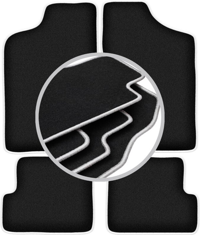 CARLUX-SILVER Autofußmatten für: Fiat Cinquecento Fließheck (1991-1998)