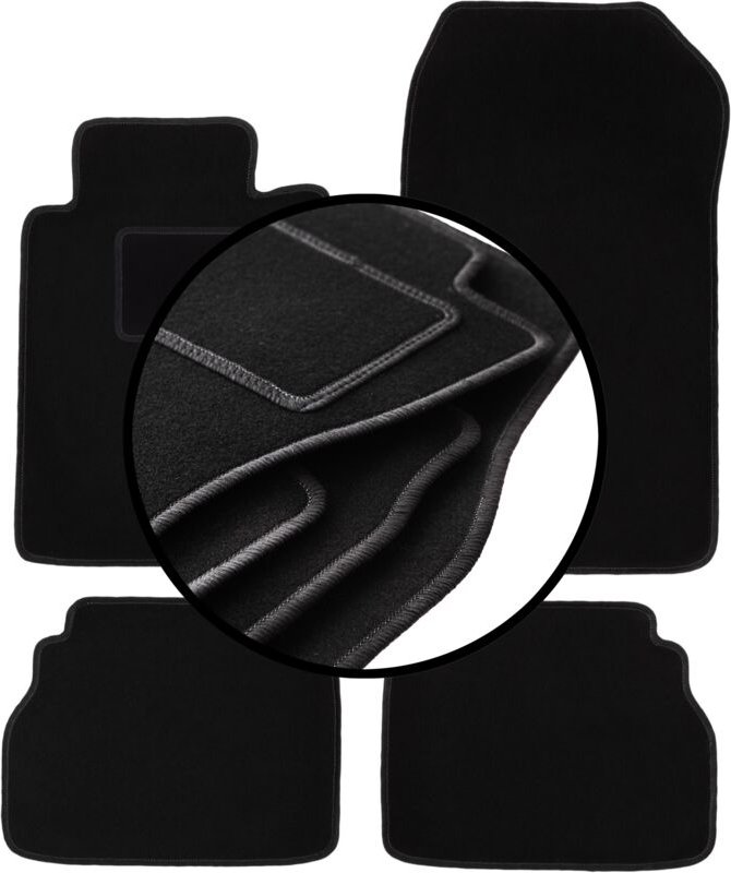 Komplettset Veloursmatten für: Mercedes E W210 Limousine, Kombi (1995-2003)