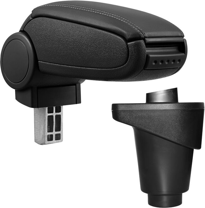 Pro.tec - Mittelarmlehne Fiat 500L mit Staufach Kunstleder Schwarz