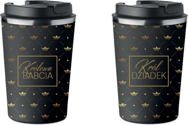 2er Set Thermobecher Oma Opa Geschenk für Großeltern KT166