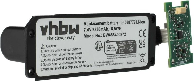 Akku Ersatz für Bose 088796 für Lautsprecher Boxen Speaker - Inkl. Leiterplatte (2.230mAh, 7,4V, Li-Ion) - Vhbw