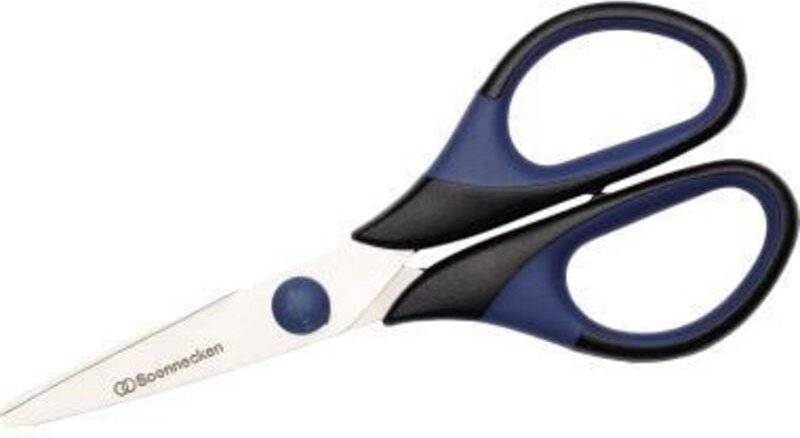 Universalschere 140mm Rechtshänder Edelstahl blau/schwarz