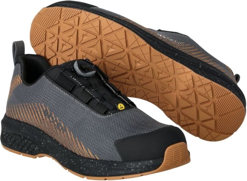 Sicherheitshalbschuh footwear customized F1601-909 S1PS Gr. 37 stone grey/nut brown - Mascot