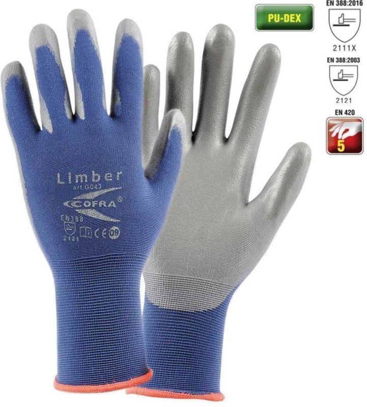 GCL9 Allzweck-Nylon-Arbeitshandschuhe Limber 9/L - Cofra