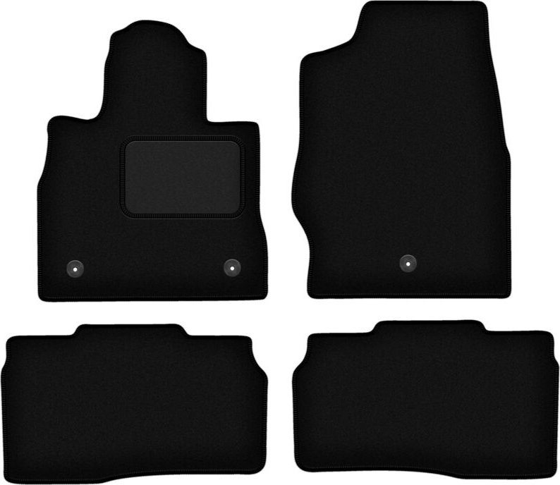 Schwarze Veloursmatten für: Ford Explorer MK6 ST-Line Pickup (2019-)