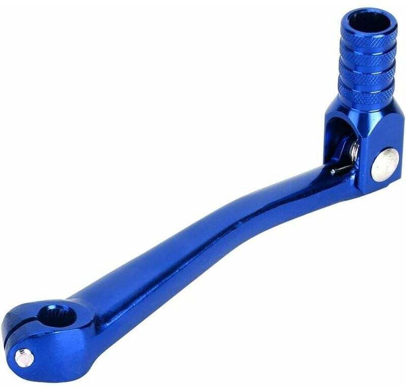 Linghhang - Klappbarer Schalthebel (blau), CNC-Schalthebel aus Aluminiumlegierung, 10 mm Befestigungsgewinde für 4-Takt ...