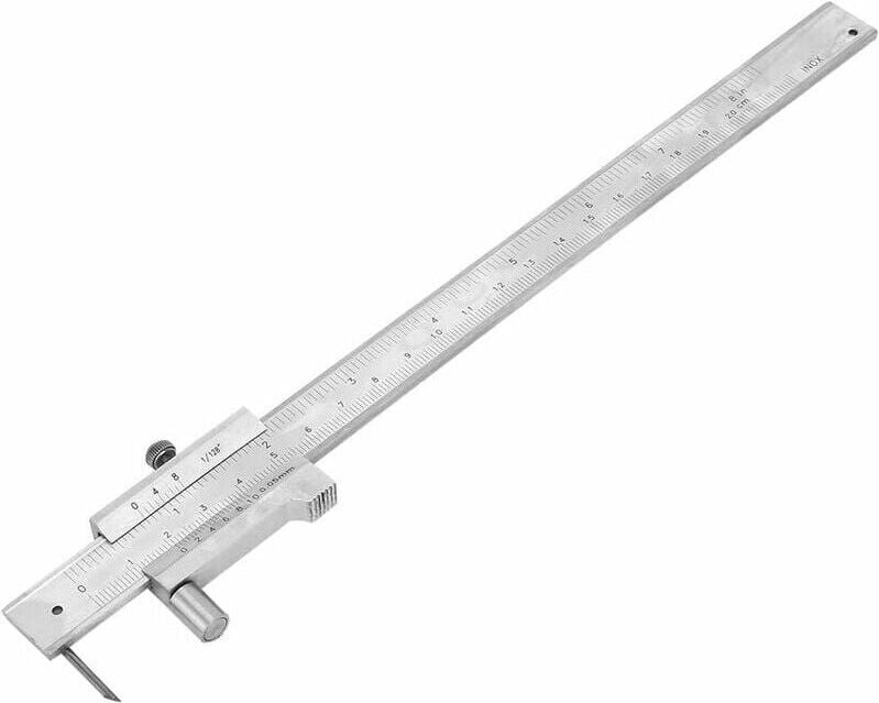 Thumbnail - 0–200 mm Markierungsmessschieber mit parallelem Markierungsmaßlineal, Hartmetallreihe Mumu