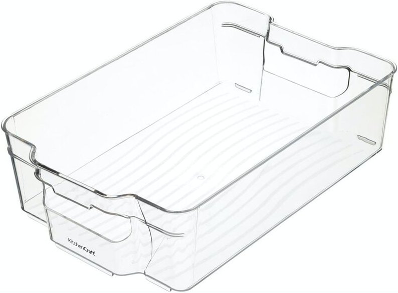 KC BLUE Aufbewahrungsbox de Kunststoffaufbewahrung de für Kühlschrank, Mittelgroß, 31,5 x 21 x 9 cm, Transparent, M