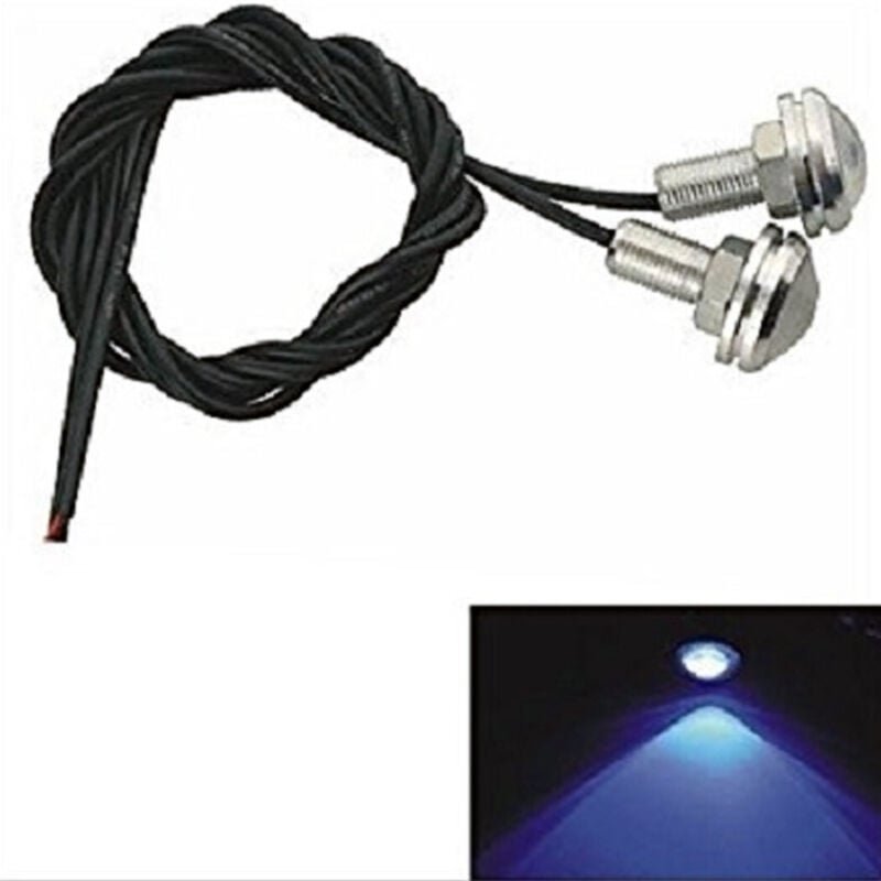 Thumbnail - Trade Shop Traesio - Trade Shop - paar autoleuchten cob 12V 1,5W kaltweiss led canbus eagle eye marcia -
