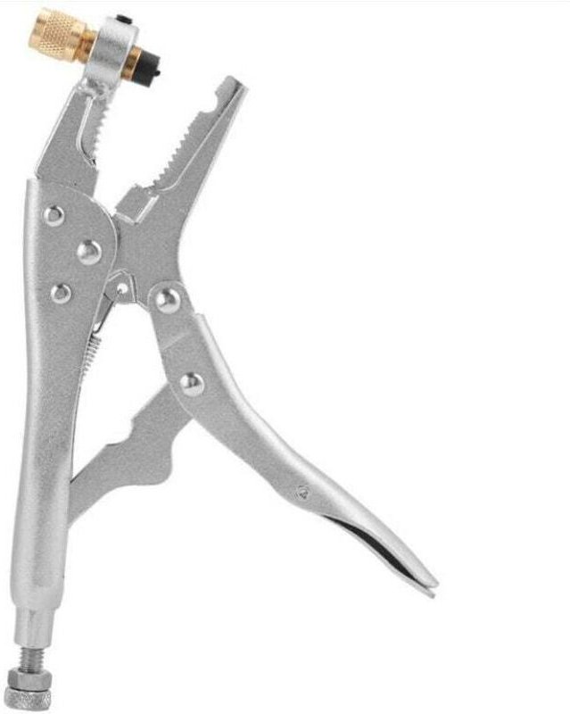 Ahlsen Verriegelungsklemme – hochwertige Stahl-Klimaanlage, Kältemittelrückgewinnung, Kühlrohr-Verriegelungsklemme, 1 St...