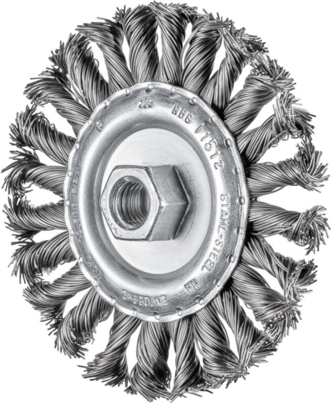 PFERD TOOLS COMBITWIST Rundbürste gezopft RBG Ø 115x12 mm M14 Stahl-Draht-Ø 0,50mm Winkelschleifer