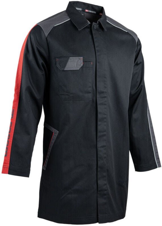 Thumbnail - Racer Bluse Schwarz/Grau/Rot Größe s - FXWW7000E-S - Facom
