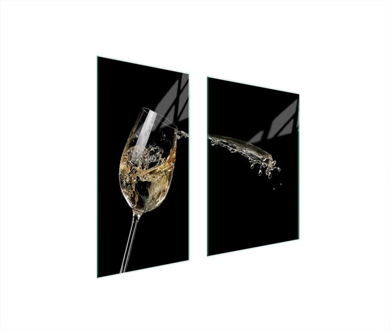 GLASSCHUTZPLATTE 75x52 WEIN