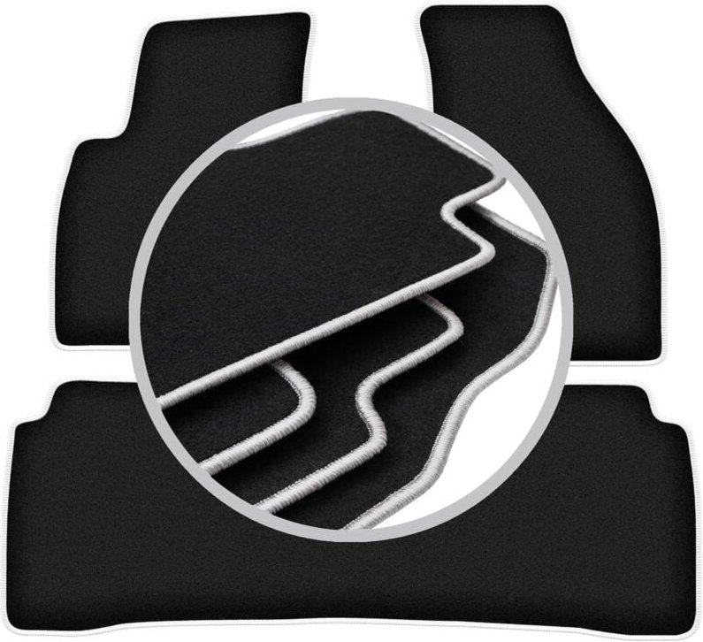 CARLUX-SILVER Autofußmatten für: Hyundai SantaFe I SUV (2000-2006)