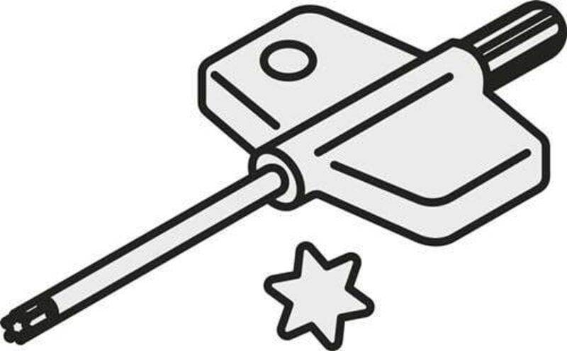 Torx-Schlüssel iso flag T06P Bruttogewicht 20g Pramet