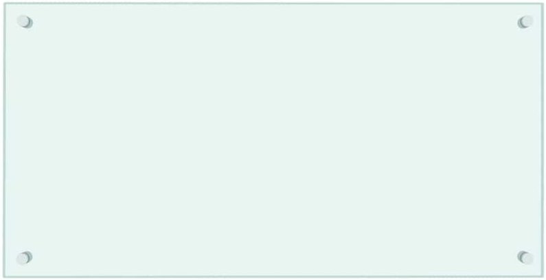 Küchenrückwand Weiß 80x40 cm Hartglas Vidaxl