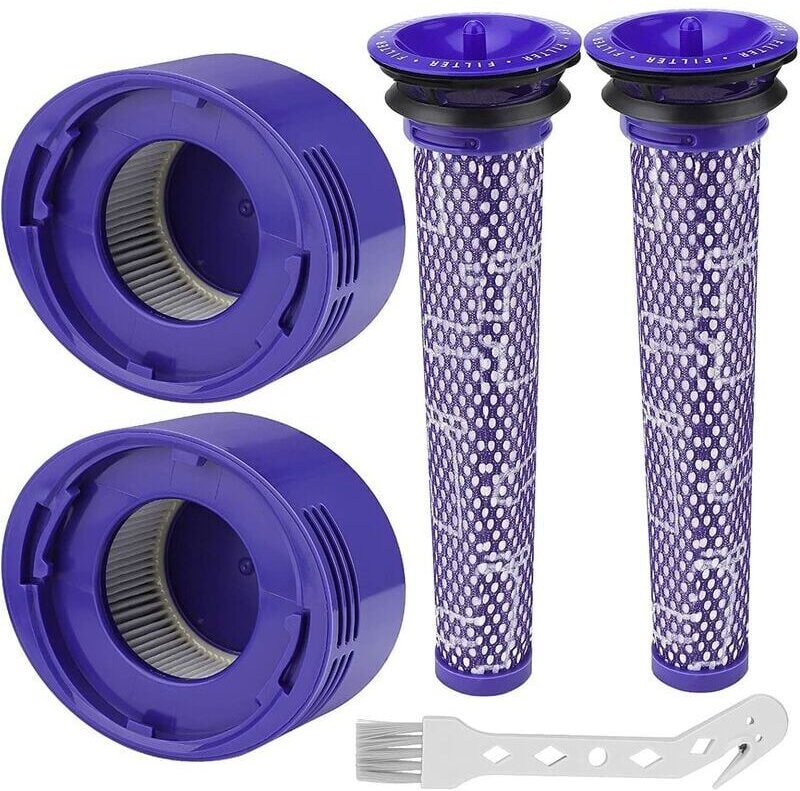 Ymyny Filter für Dyson V8/V7, Waschbare Ersatzfilter für Dyson V7/V8 Absolute und Animal Staubsauger, Staubsaugerzubehör...