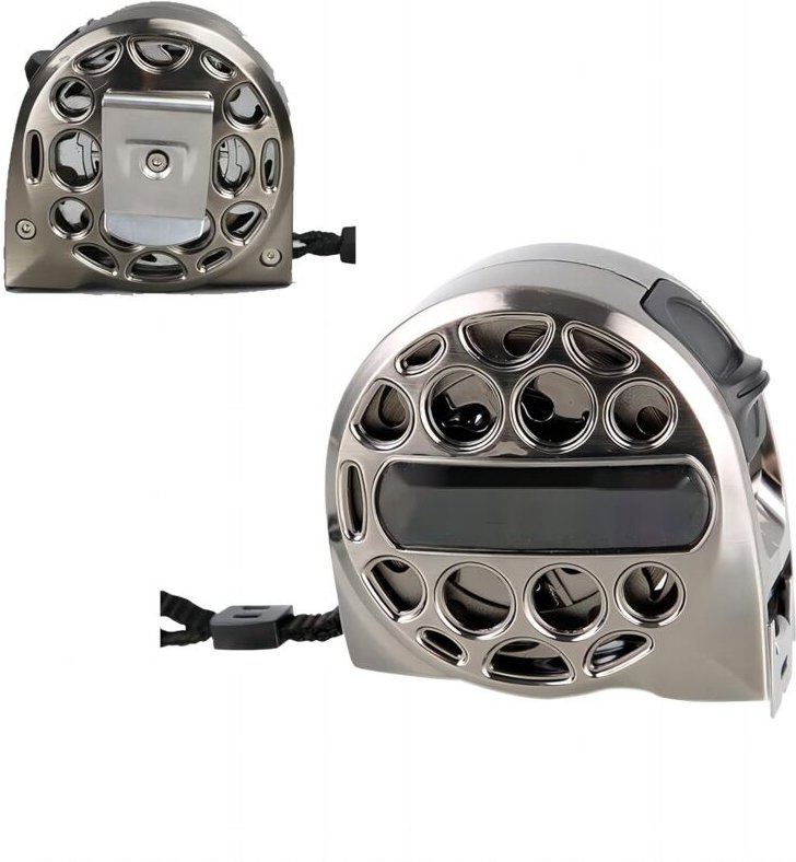 Ersandy - Einziehbares metrisches Lineal aus Edelstahl mit Korrosionsschutz, wasserdichtes Edelstahl-Maßband, hohles Met...