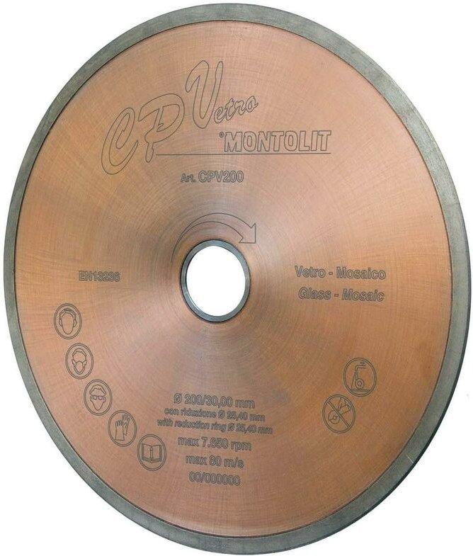 Diamantscheibe 200 Mm Fž£r Glasfliesen Montolit Cermont Cpv200