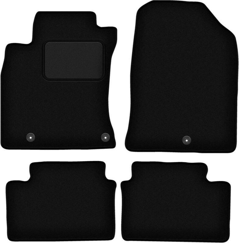Schwarze Veloursmatten für: Hyundai i30 III Fastback, Schrägheck, Kombi (2016-)