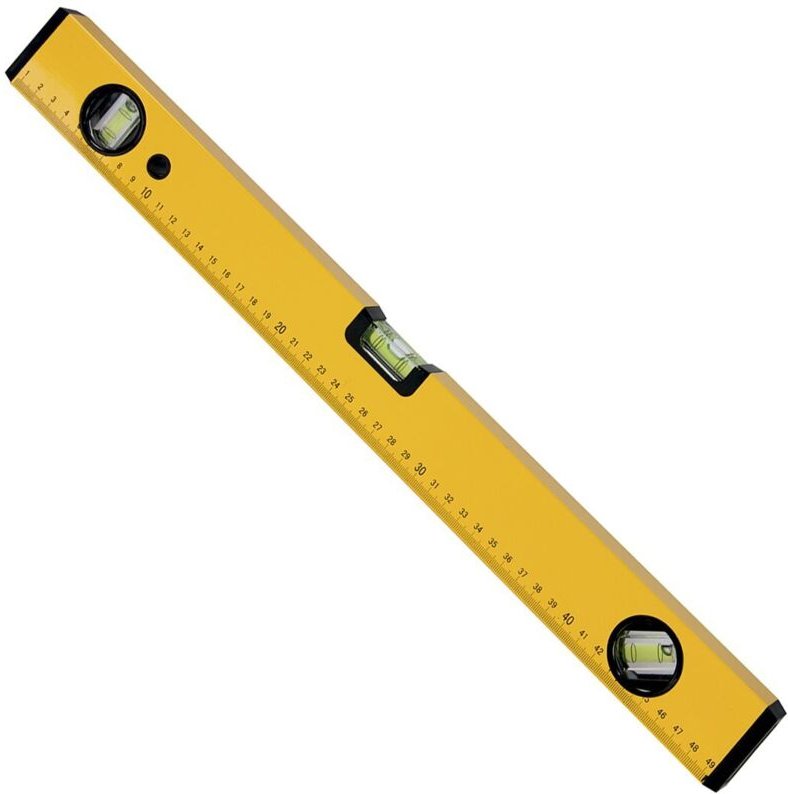 Magnetische Aluminiumrohr-Wasserwaage 80 cm.