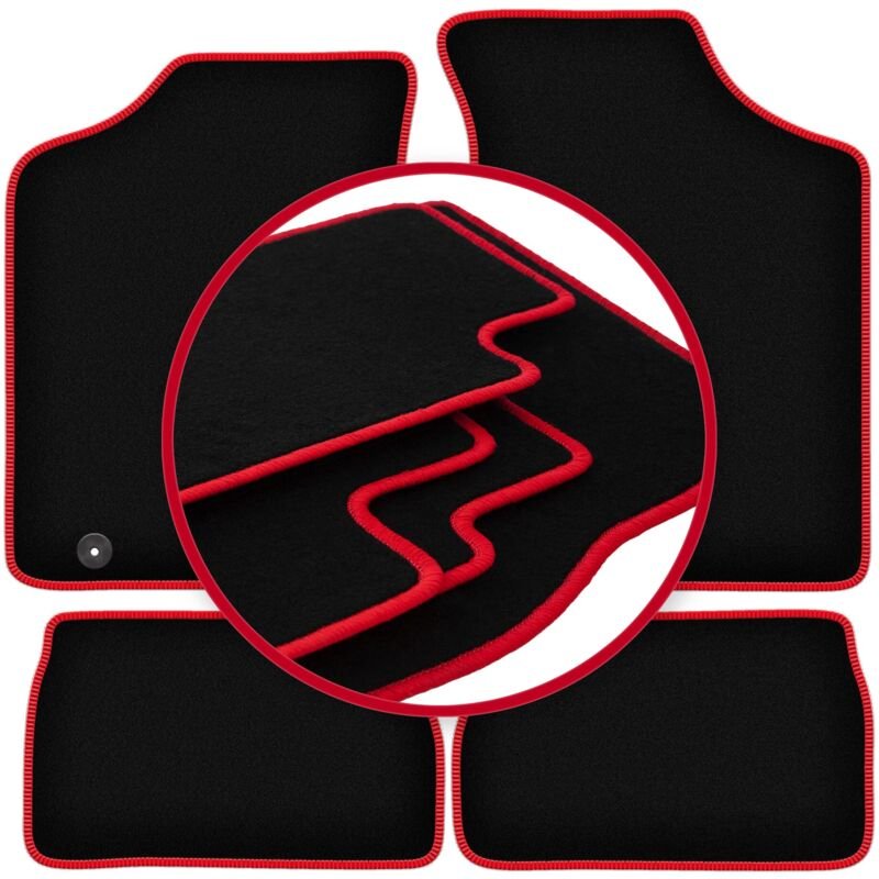 CARLUX-RED Autofußmatten für: Peugeot 106 Fließheck (1991-2003)