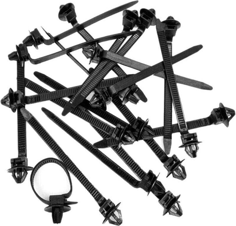 Ulisem 50 Stück Nylon-Kabelbinder-Clips für Auto, Draht, Schlauch, Verschlussklemme, Reißverschlussband