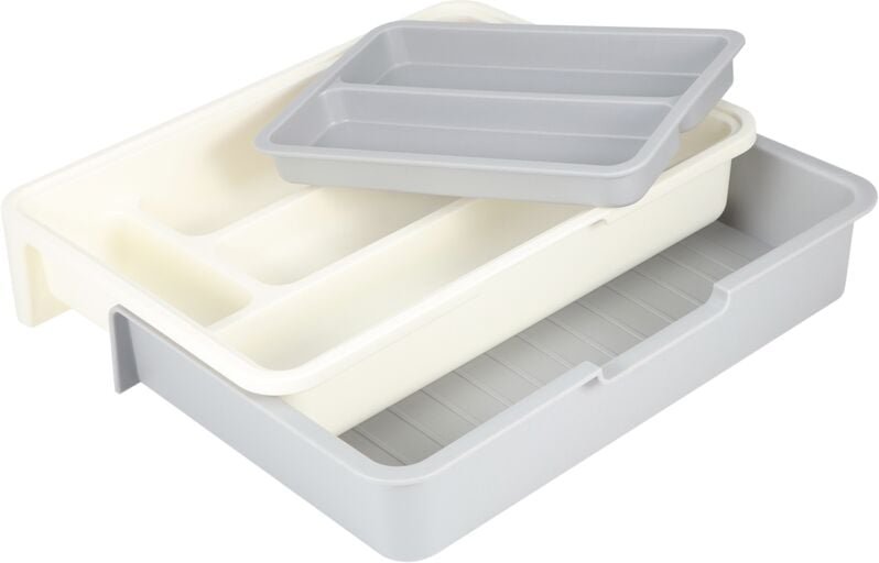 Thumbnail - Erweiterbare einstellbare Besteckspeicherablettungskompartiments -Schubladen Utensil Organizer für die Küche - Eosnow