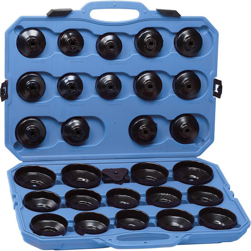 Satz mit 28 3/8 olfilterschlusseln Fervi 0018/30