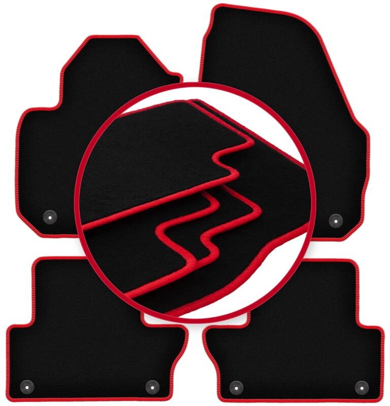 CARLUX-RED Auto-Fußmatten für: Volvo XC60 I Crossover (2008-2017)