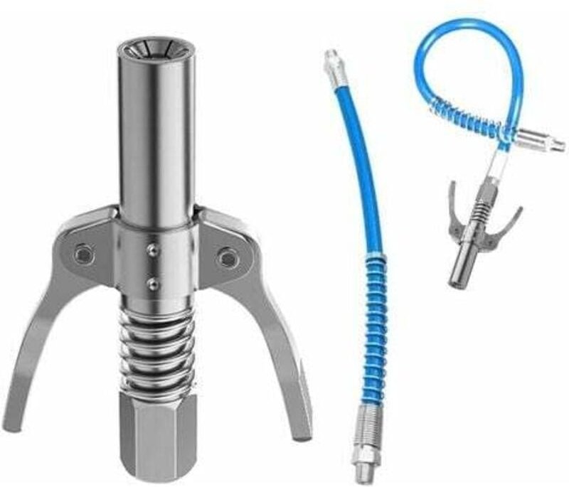 X G-Kupplung für Fettpresse mit flexiblem Schlauch, mit allen 1/8 Fettpressen, Fettpressendüse, Fettpressenkupplung, Fet...