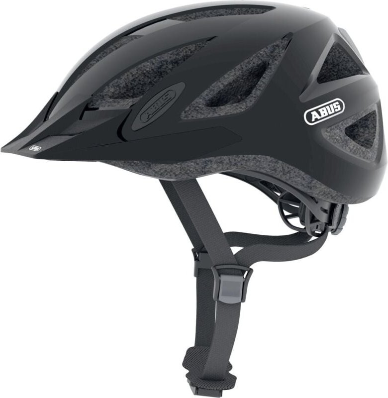 Fahrradhelm City Pro Größe m shiny black - Abus