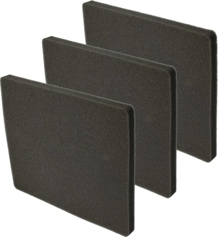 Filterset 3x Staubsaugerfilter kompatibel mit Electrolux ZAM6103 cv (910286693) Staubsauger - Abluftfilter (Schwammfilte...