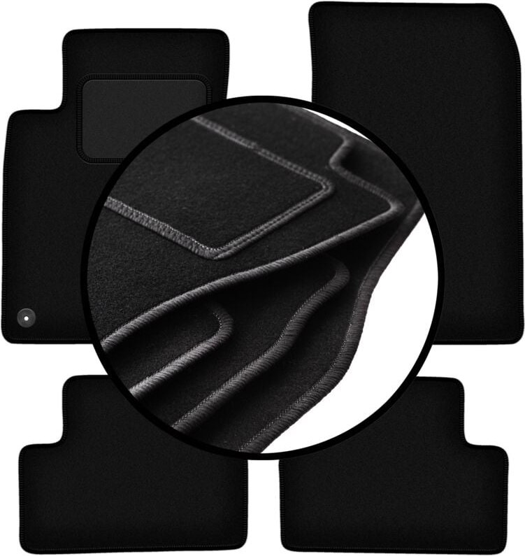 Komplettset Veloursmatten für: Mercedes W246 B-Klasse (2011-2018)