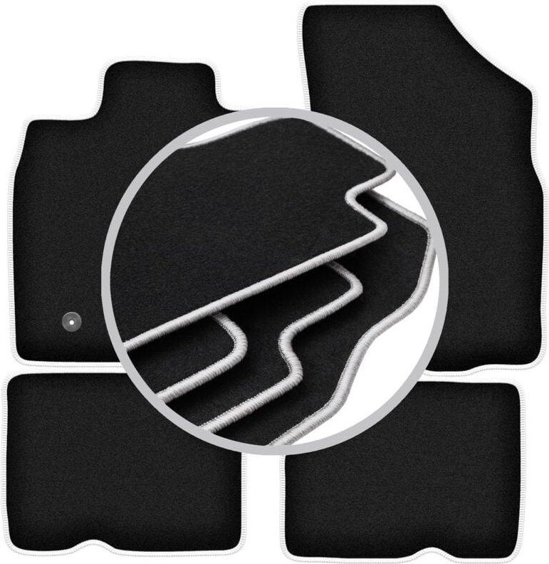 CARLUX-SILVER Autofußmatten für: Dacia Duster I 4WD SUV (2010-2018)