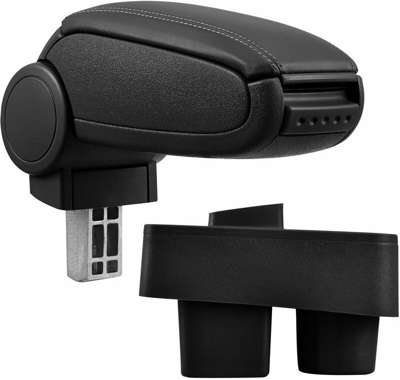 Pro.tec - Mittelarmlehne Skoda Fabia ii Roomster mit Staufach Kunstleder Schwarz