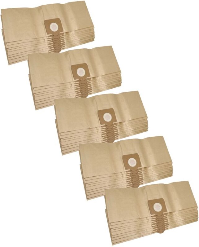 50x Staubsaugerbeutel kompatibel mit Gisowatt Brico 220 p / x (r), 230 p / x (r), 250 (r) Staubsauger - Papier, sandfarb...
