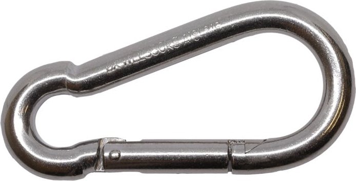 Karabinerhaken Edelstahl A4 10 x 100 mm - Pro Stück